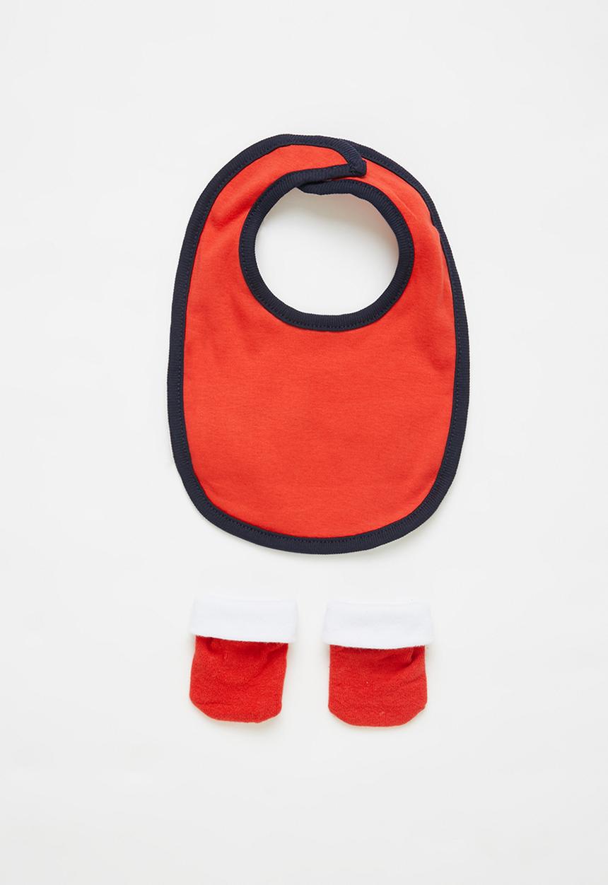 Nike - Nike core swoosh bib bootie 2 piece set - red