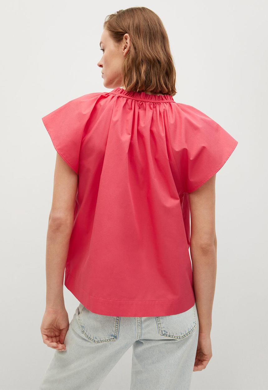 MANGO - Blouse deep - bright pink