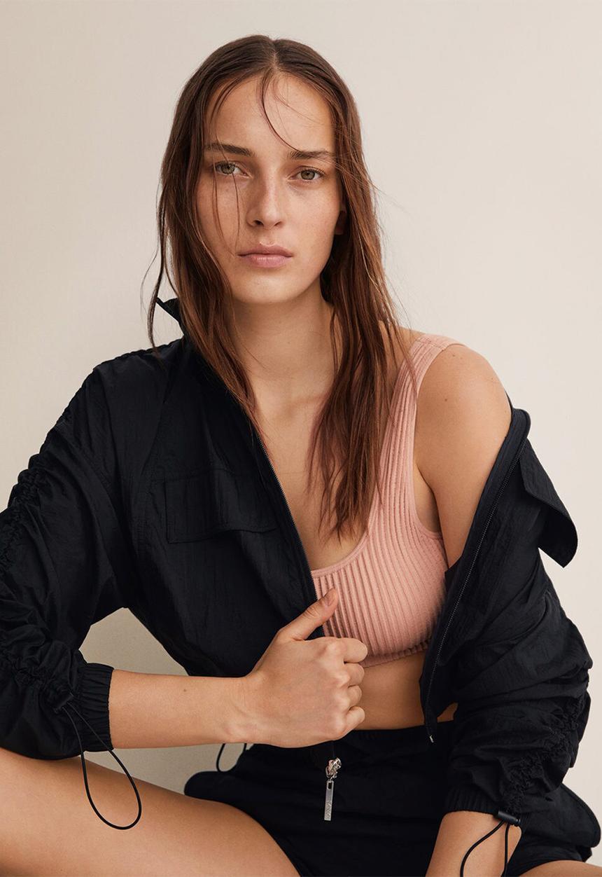 MANGO - Jacket ken - black
