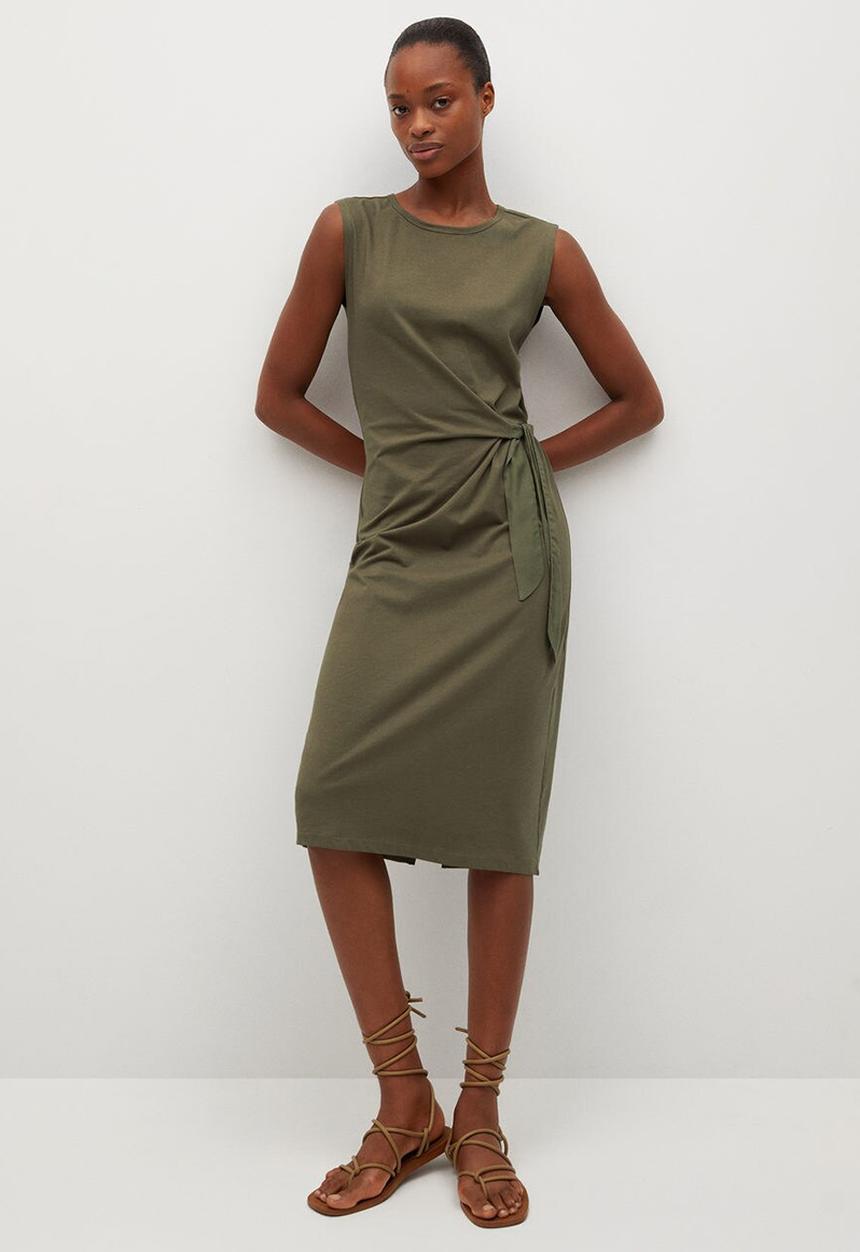 MANGO - Dress ferti - khaki 
