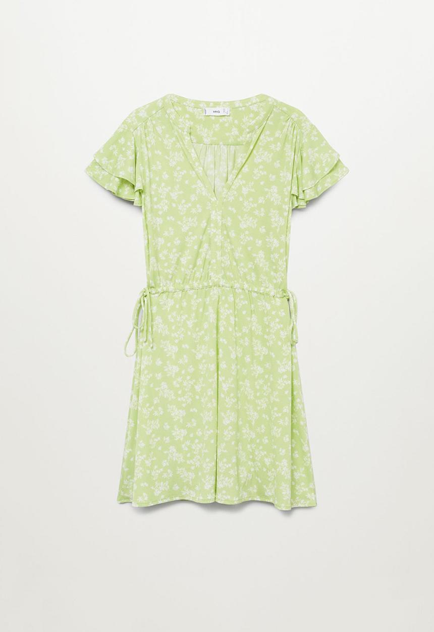 MANGO - Dress gala - light pastel green