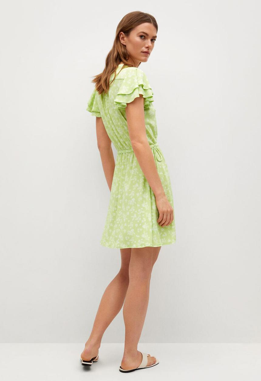 MANGO - Dress gala - light pastel green