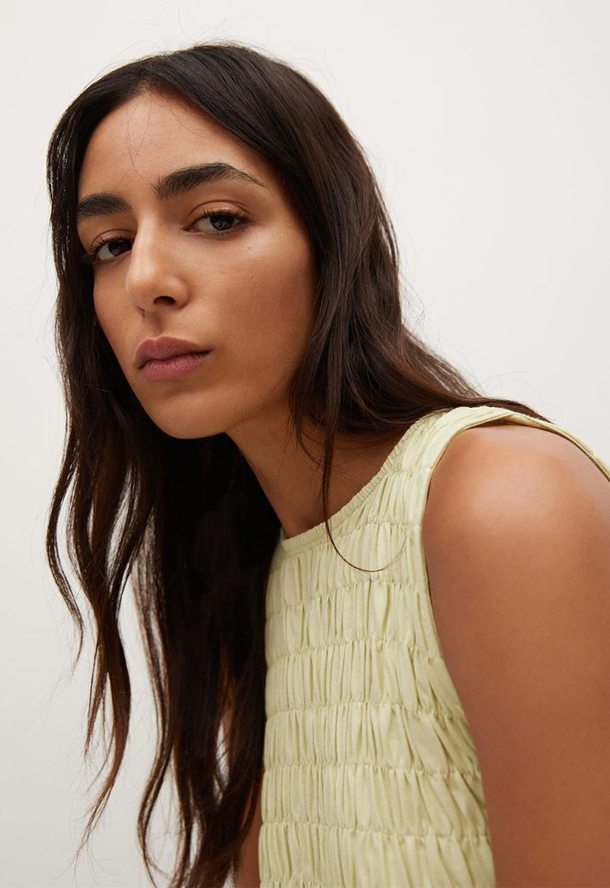MANGO - Dress sandi - yellow