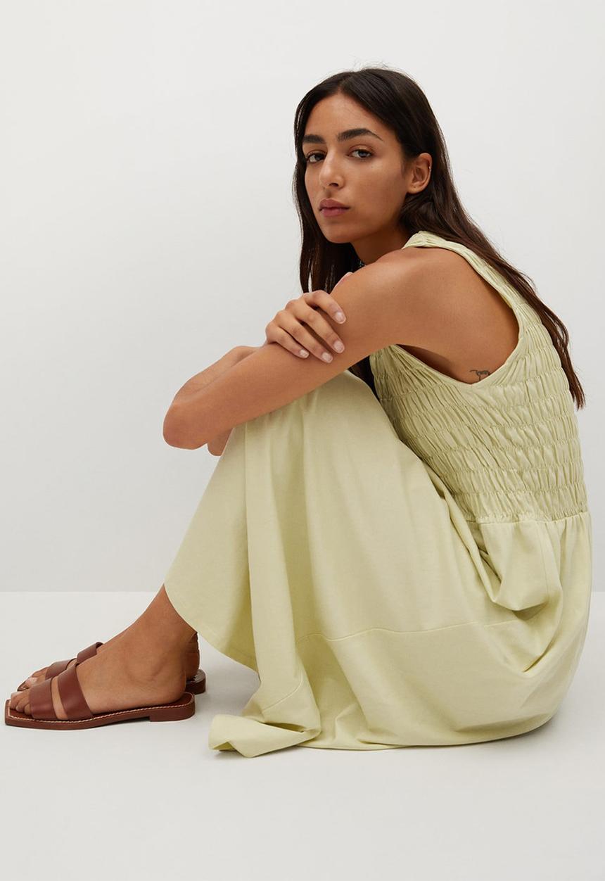 MANGO - Dress sandi - yellow