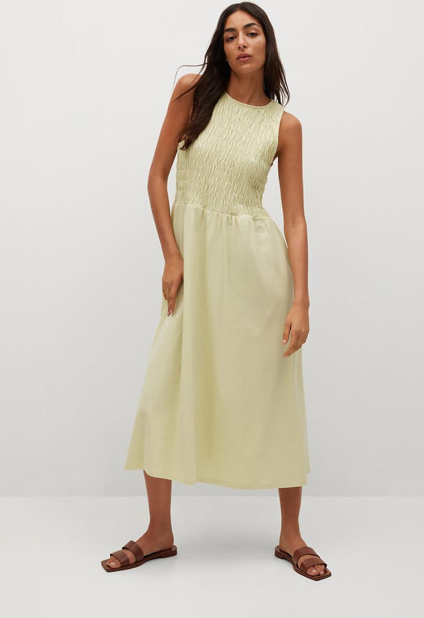 MANGO - Dress sandi - yellow