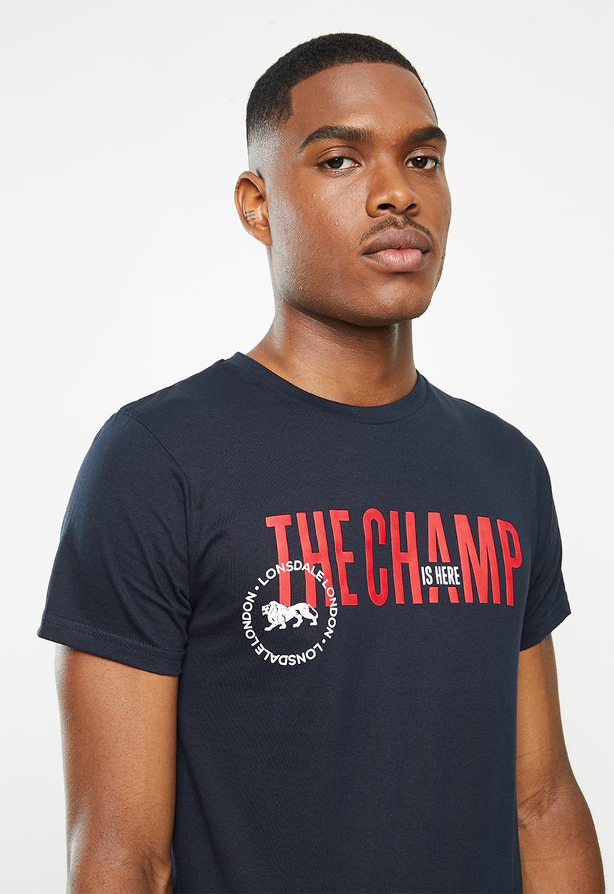 Lonsdale - The champ crew neck tee - navy