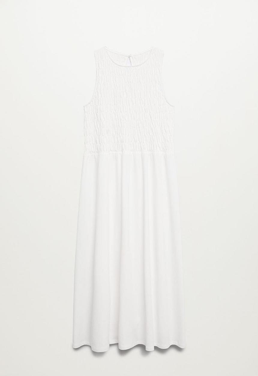 MANGO - Dress sandi - white