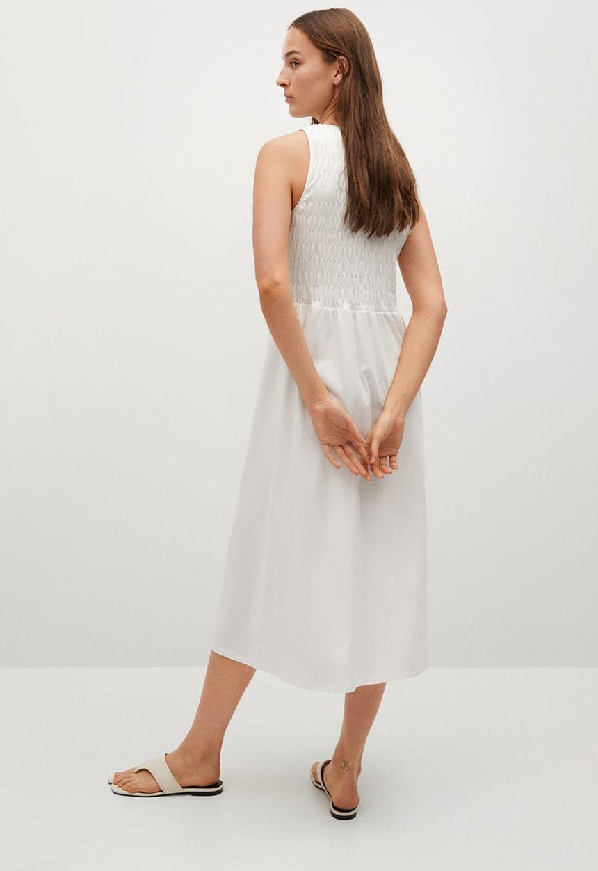 MANGO - Dress sandi - white