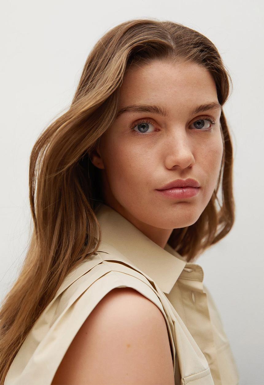 MANGO - Dress rita - beige