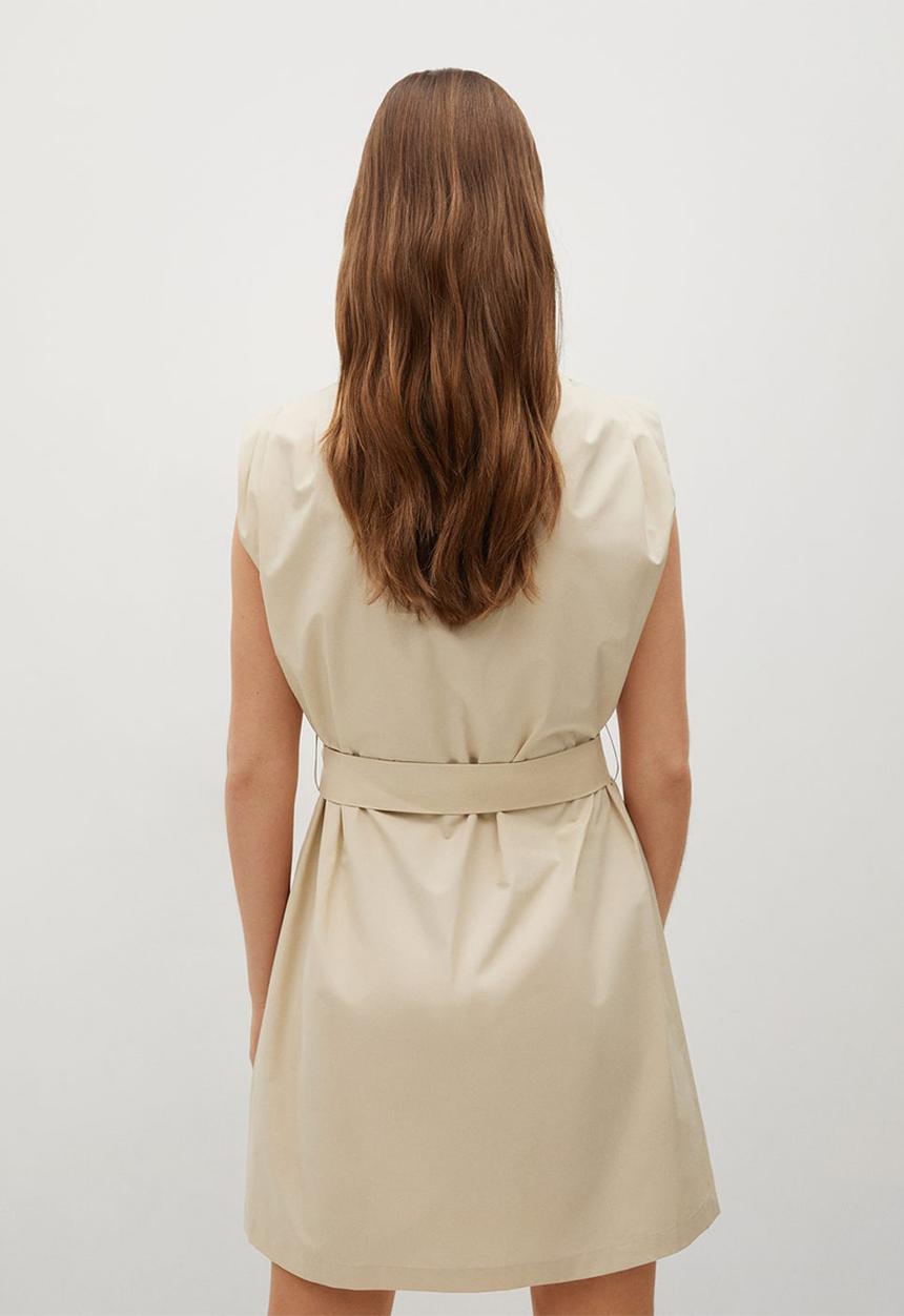 MANGO - Dress rita - beige