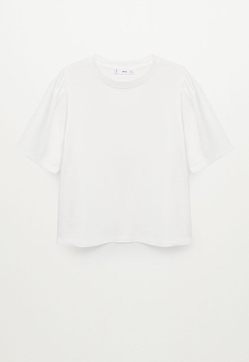 MANGO - T-shirt clay - white