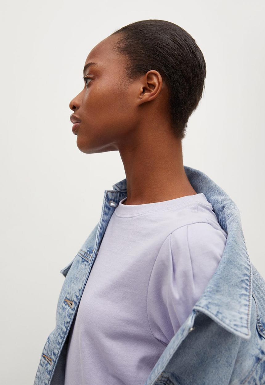 MANGO - T-shirt clay - lilac