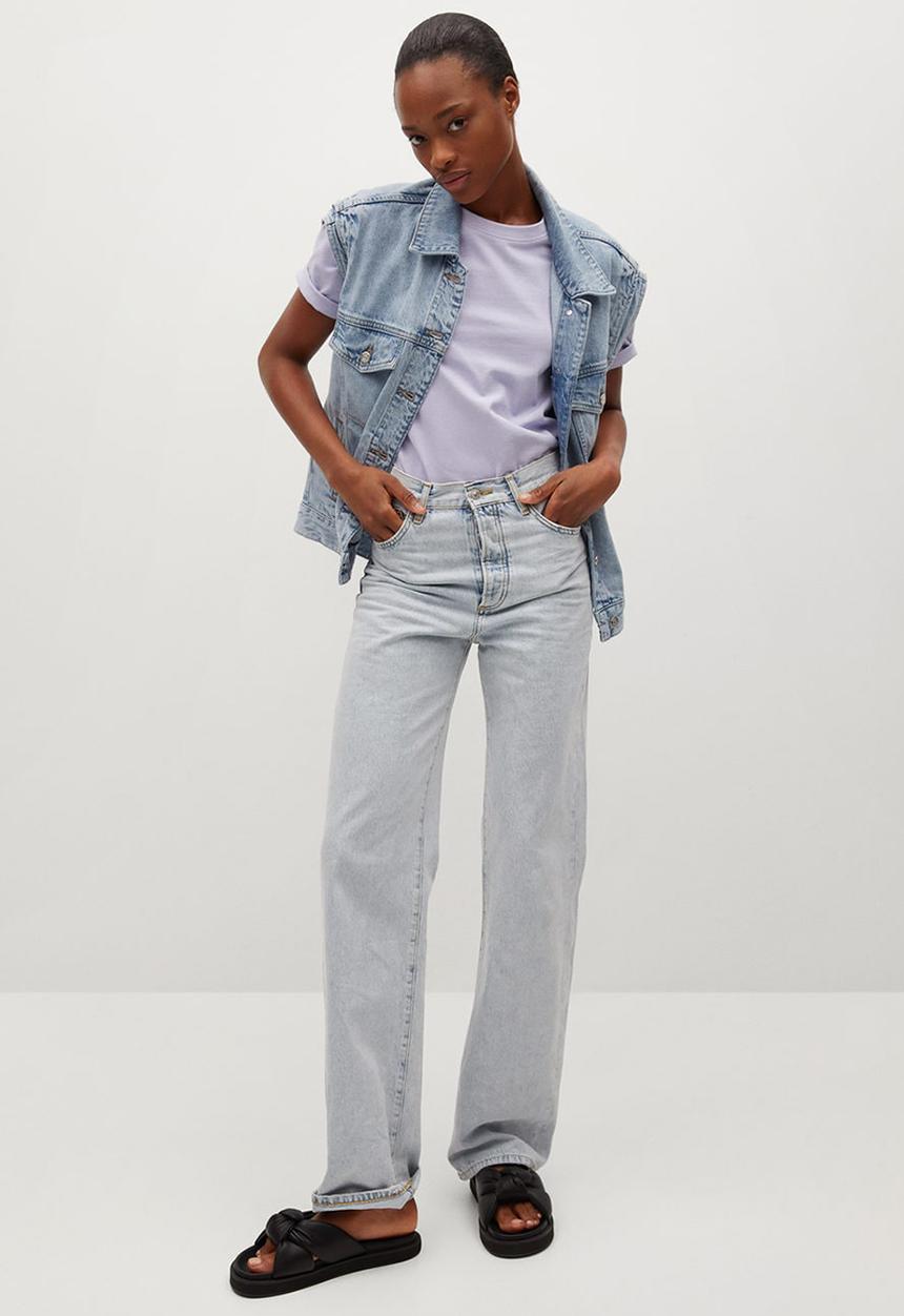 MANGO - T-shirt clay - lilac