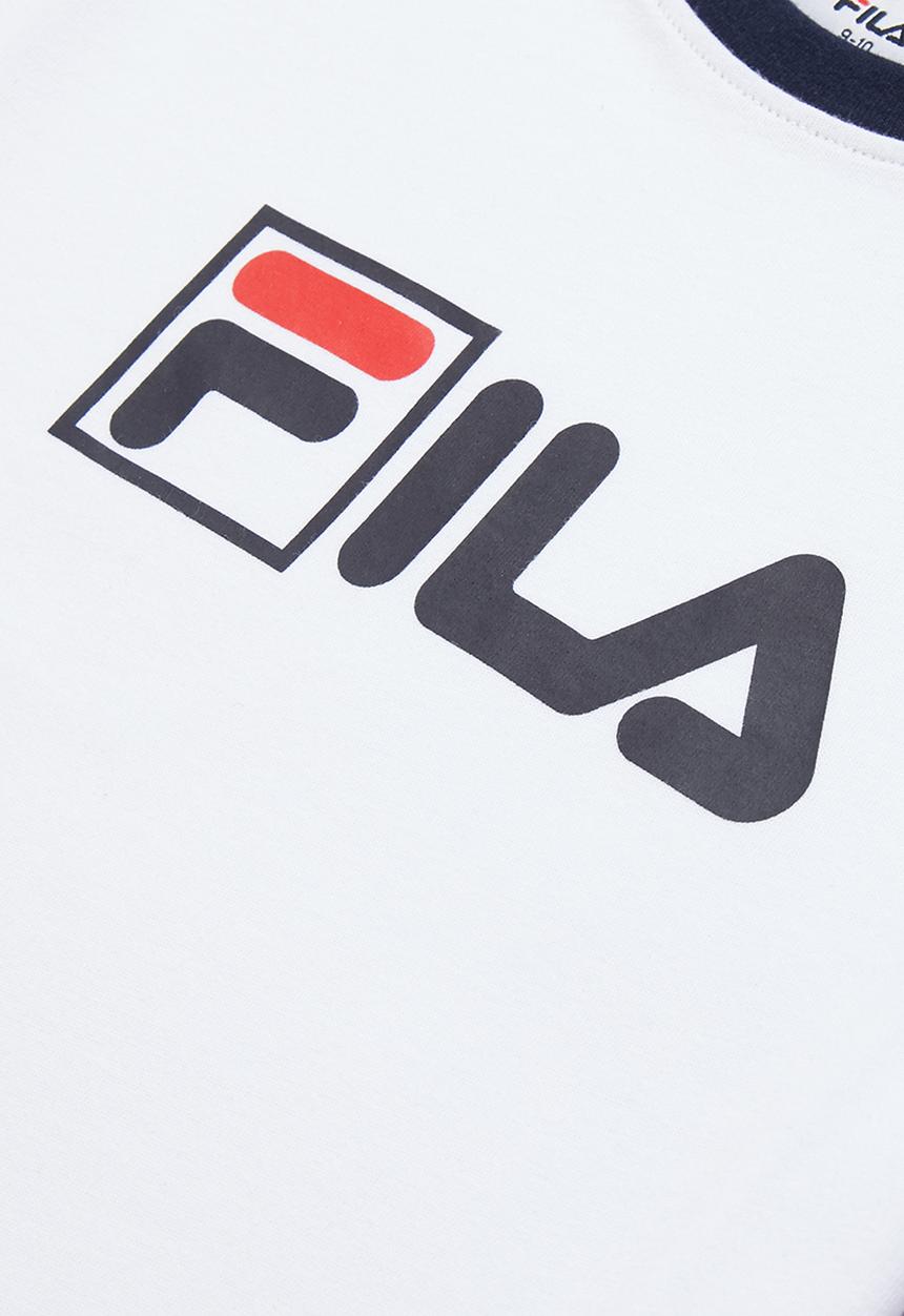 FILA - Jessie short sleeve crop top - white