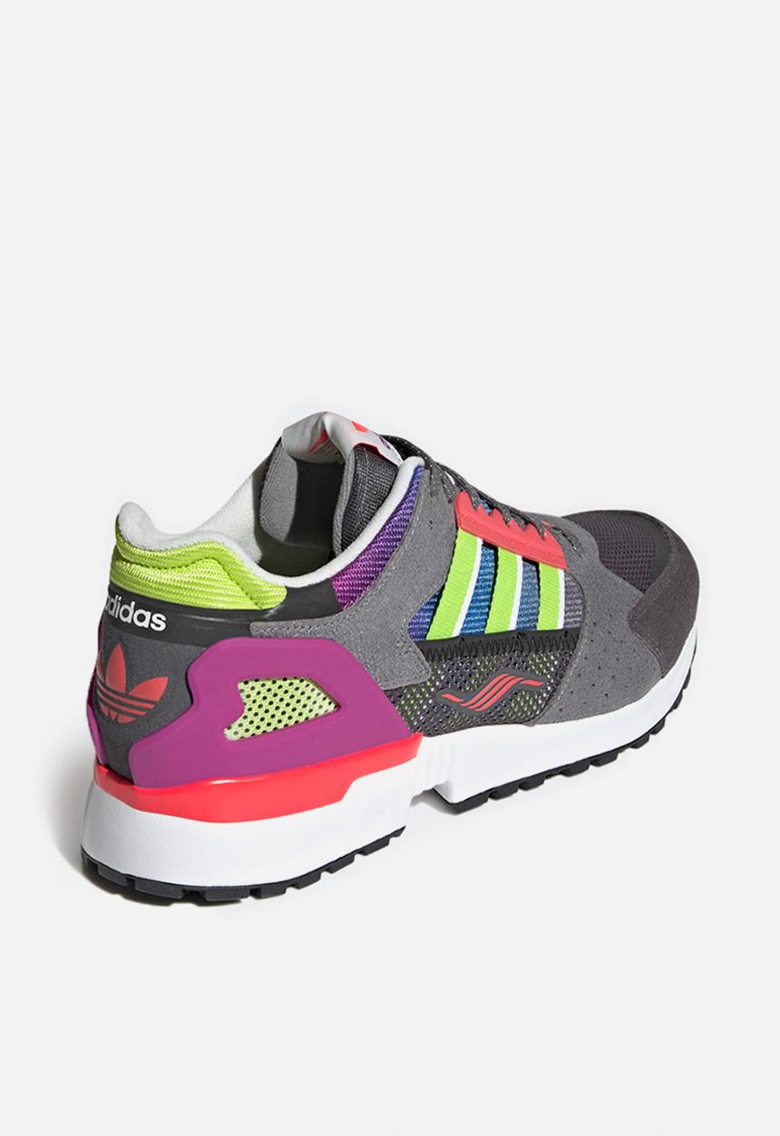 adidas Originals - ZX 10,000 C - grey/sonic fuchsia/semi solar slime