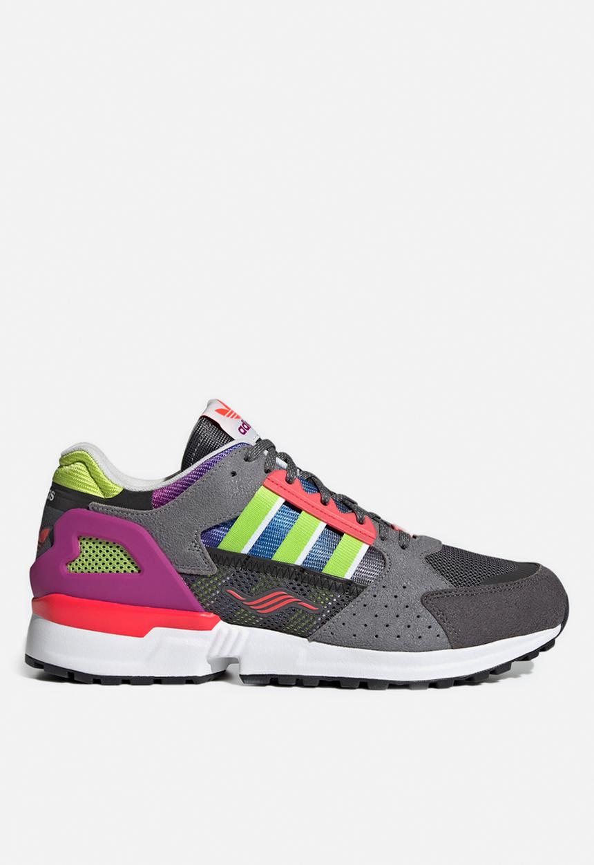 adidas Originals - ZX 10,000 C - grey/sonic fuchsia/semi solar slime