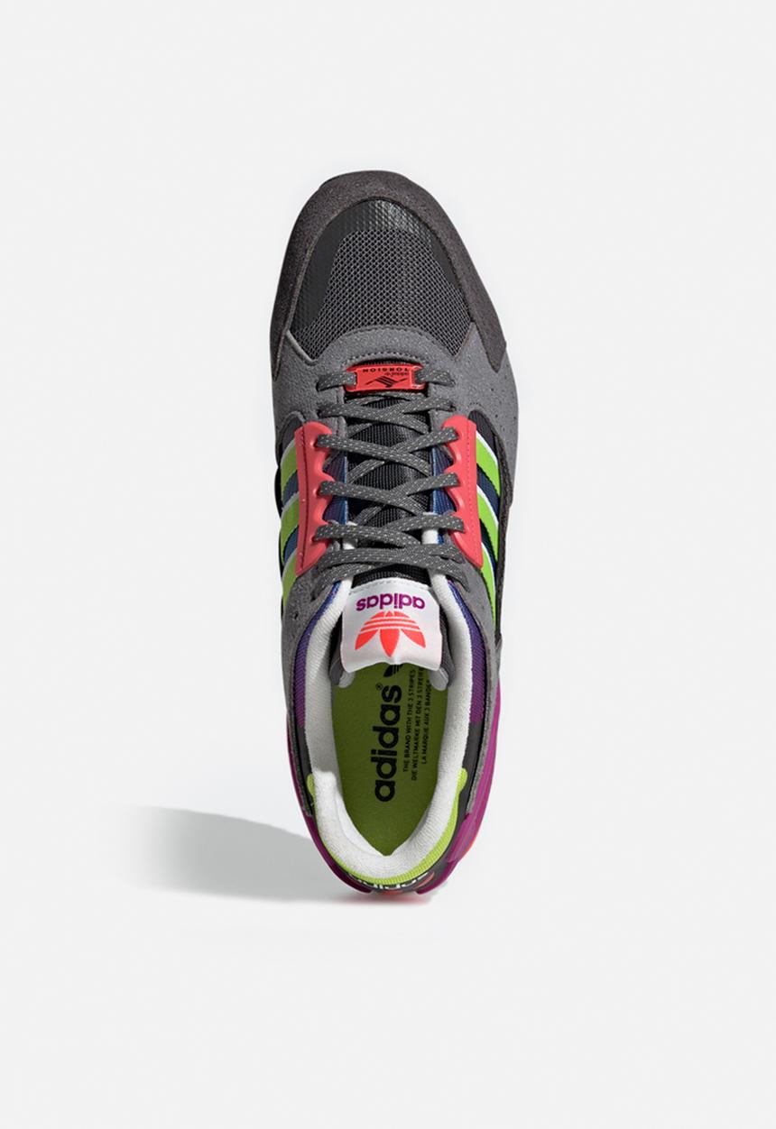 adidas Originals - ZX 10,000 C - grey/sonic fuchsia/semi solar slime