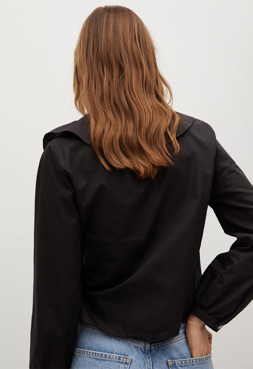 MANGO - Blouse cruz - black