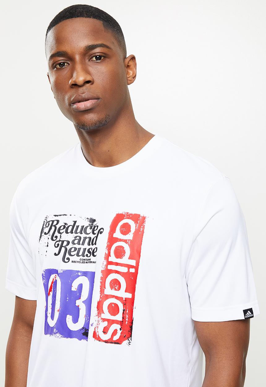 adidas Performance - Fto graphic tee - white