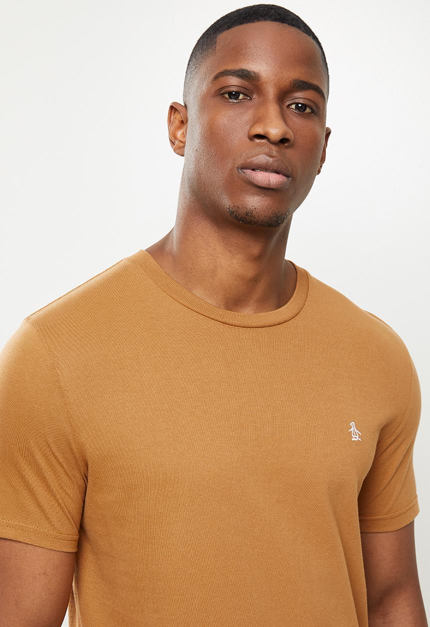 Original Penguin - Embroidered tee - brown
