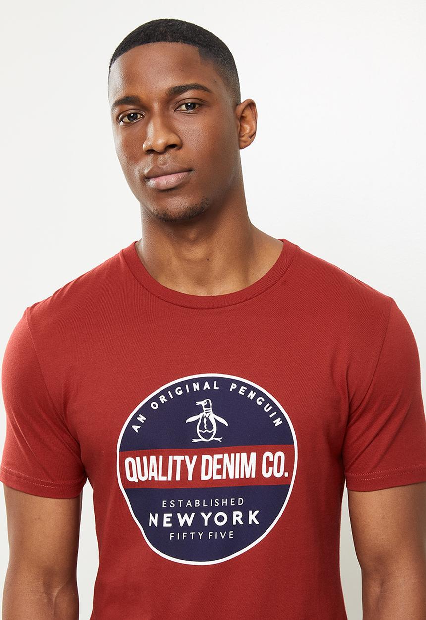Original Penguin - Quality circle tee - red