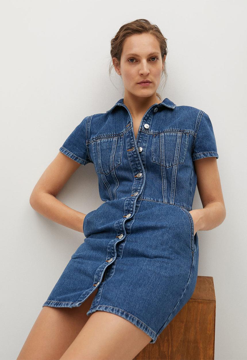 MANGO - Dress paty - blue