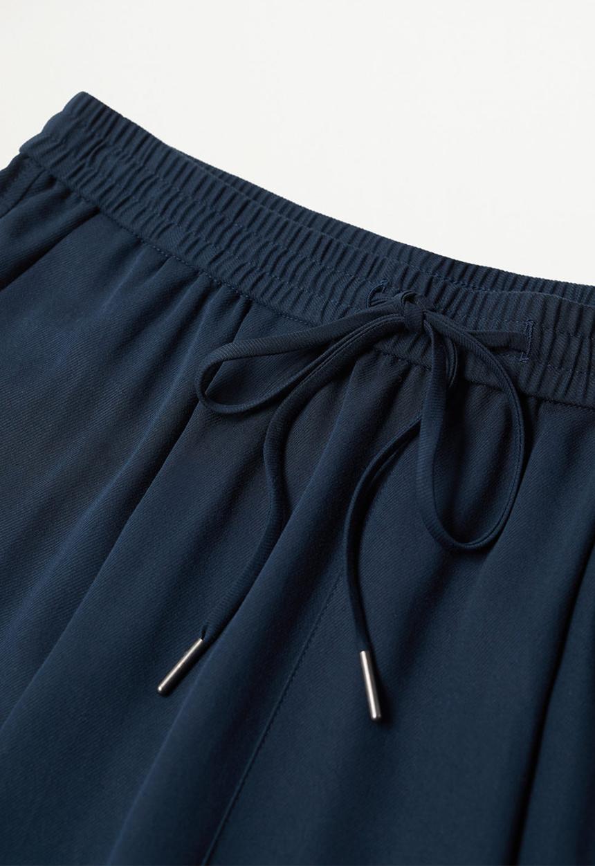 MANGO - Trousers fluido - navy