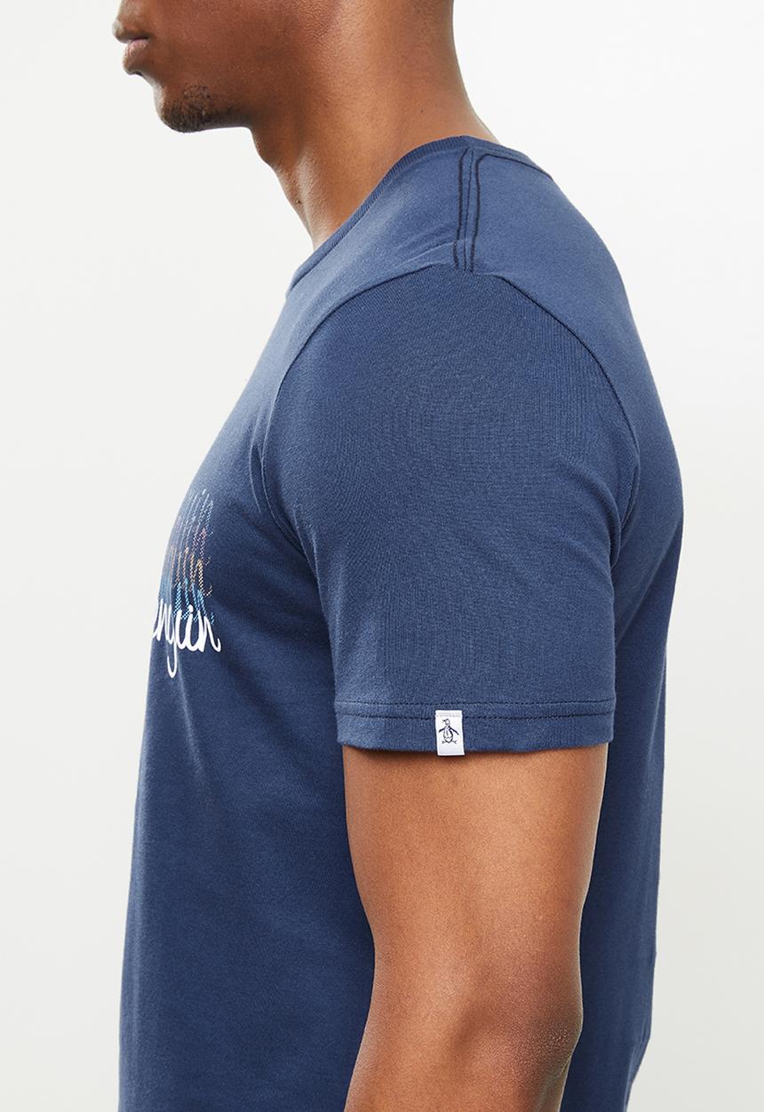 Original Penguin - 3D script logo tee - navy