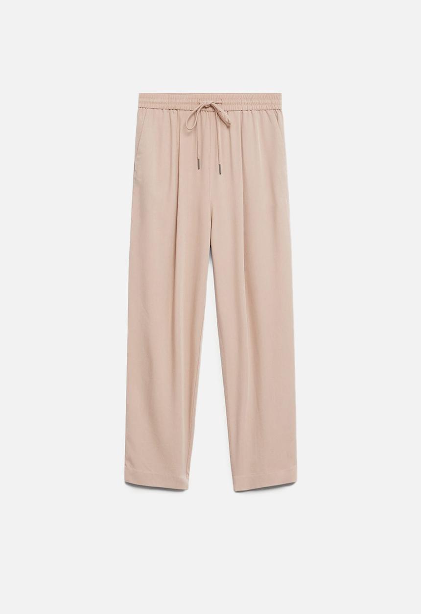 MANGO - Trousers fluido - light pastel pink
