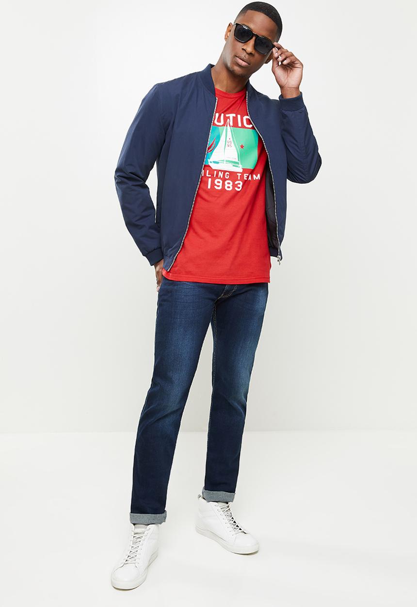 Nautica - Sailing boat flag tee - red