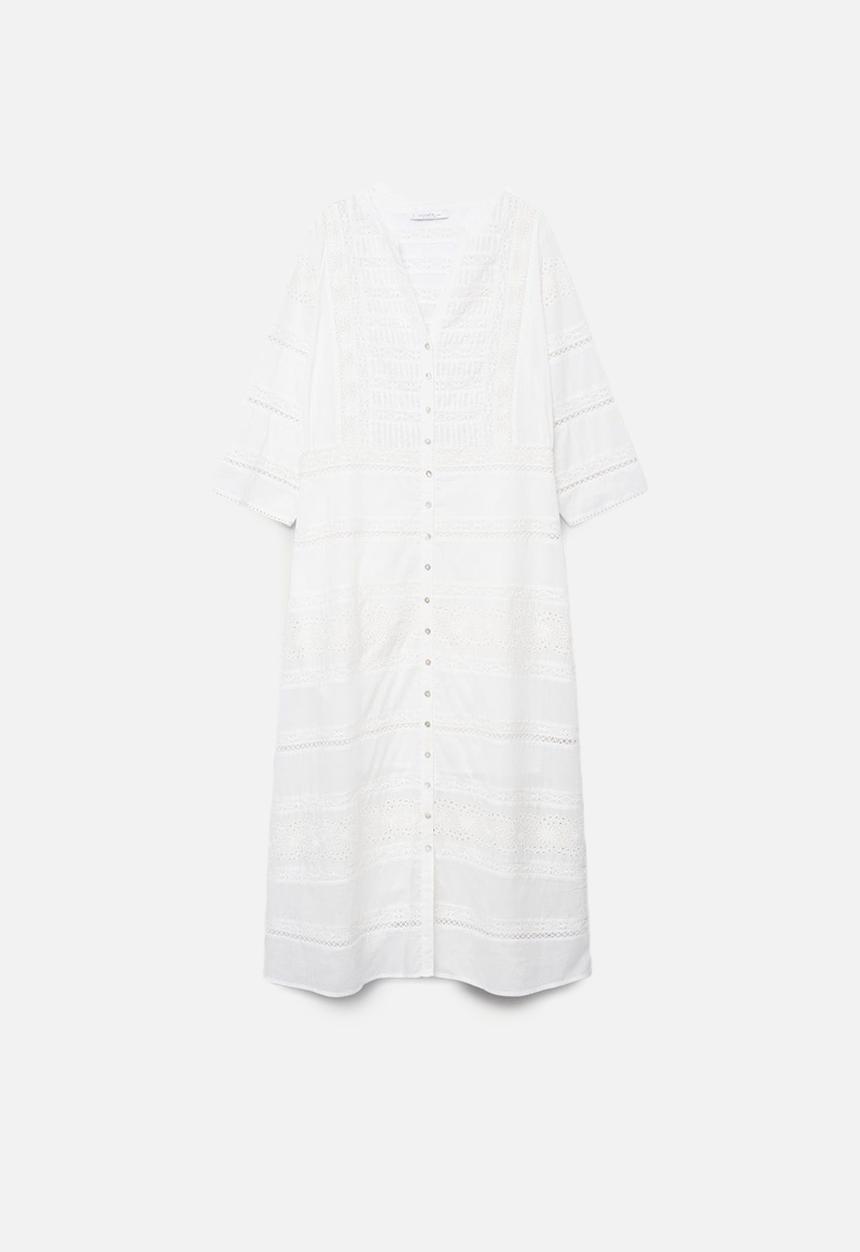 Violeta by Mango - Plus dress blanche - white