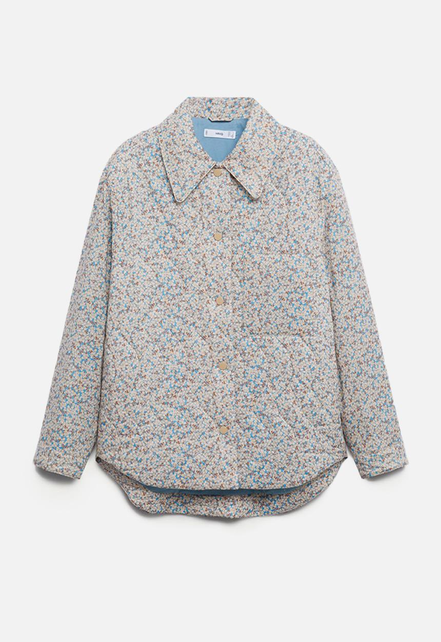 MANGO - Jacket heidi - blue & brown 