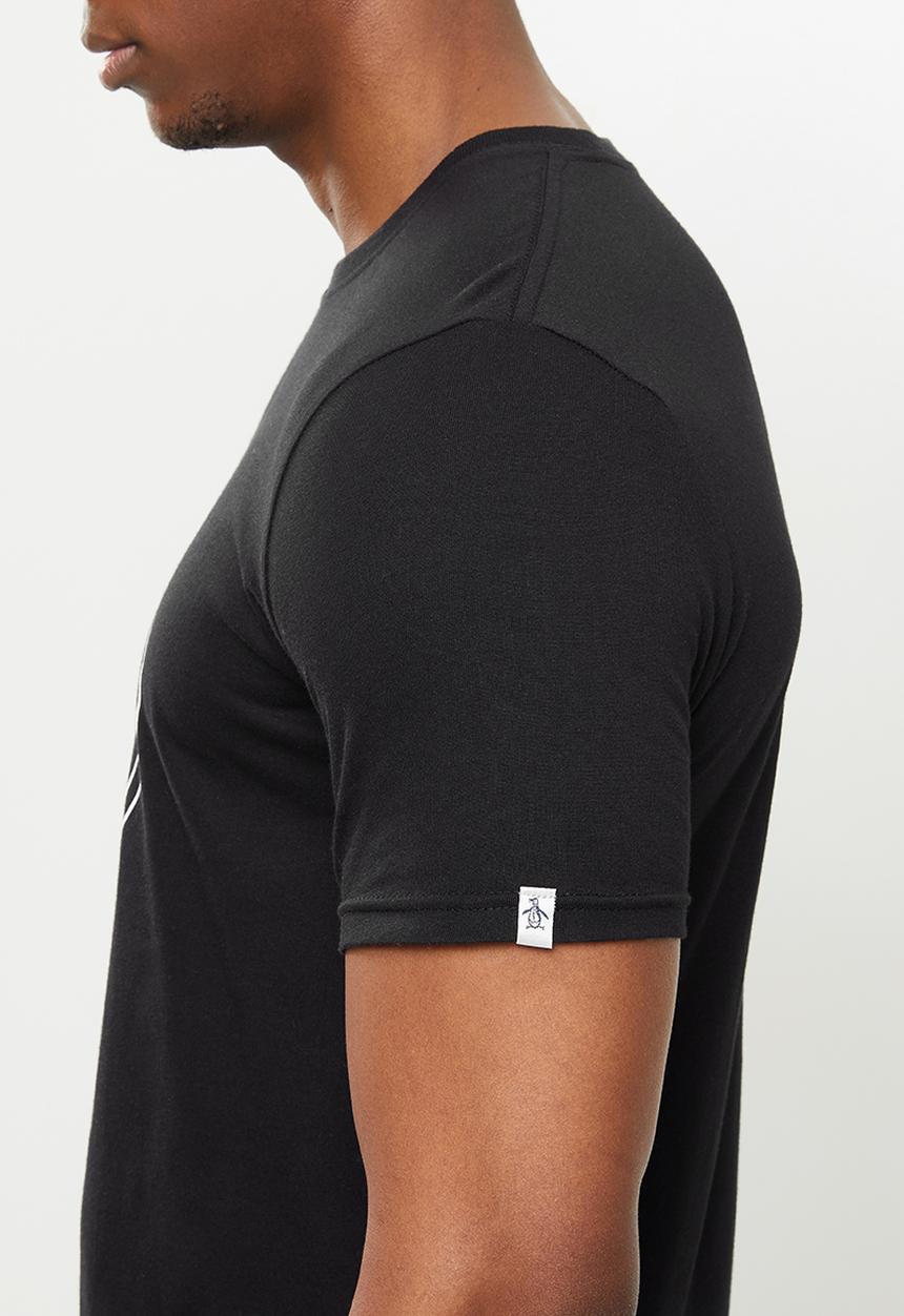 Original Penguin - Logo stamp tee - black
