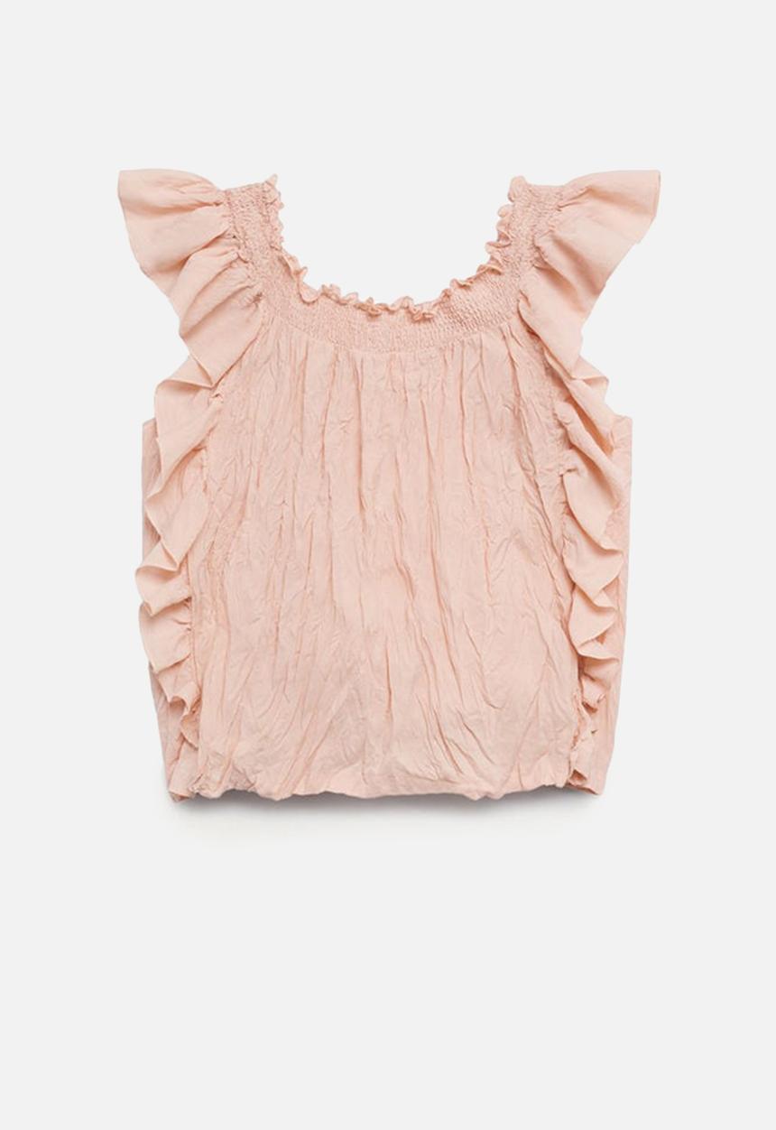 MANGO - Blouse costa - light pastel pink