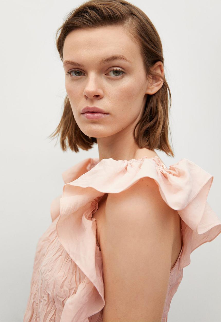 MANGO - Blouse costa - light pastel pink
