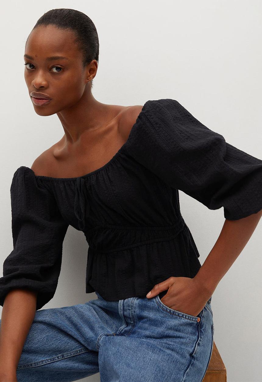 MANGO - Blouse lindas - black
