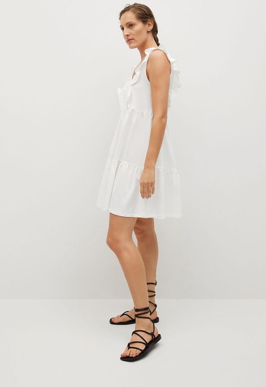 MANGO - Dress carile - white