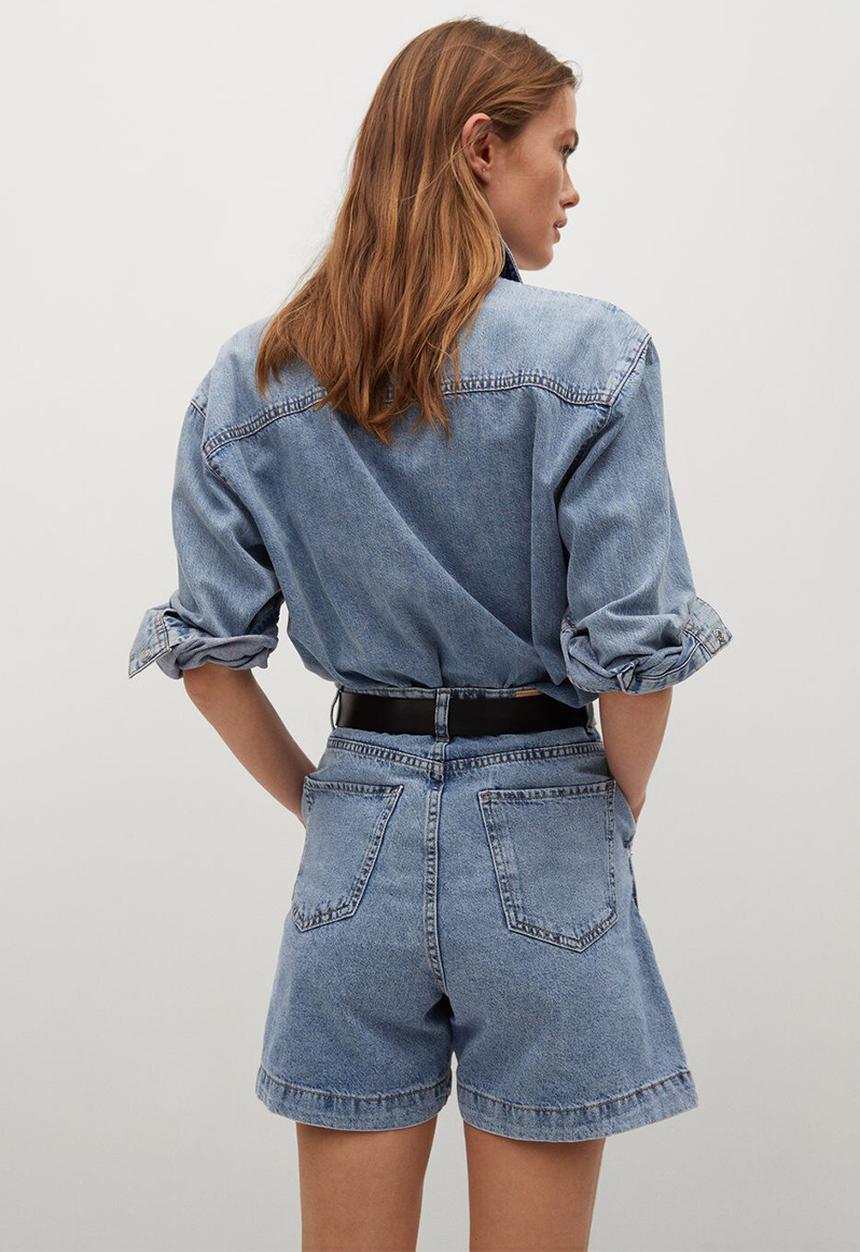 MANGO - Shorts regina - blue