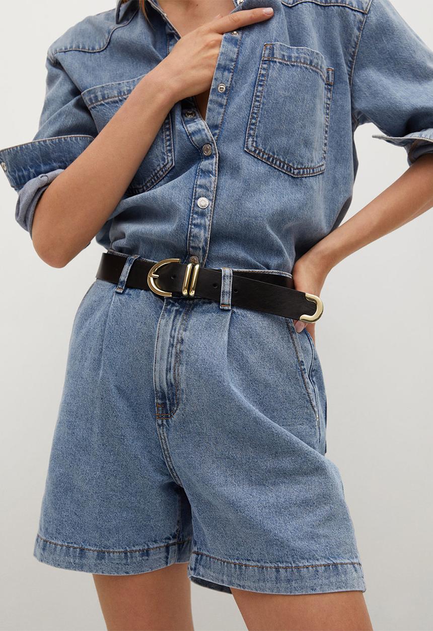MANGO - Shorts regina - blue