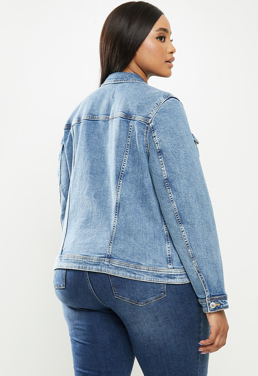 Violeta by Mango - Plus jacket sarah - medium blue