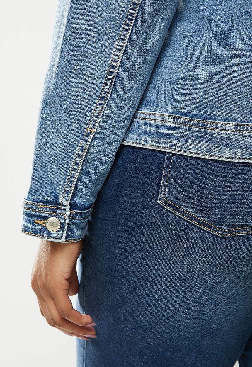 Violeta by Mango - Plus jacket sarah - medium blue