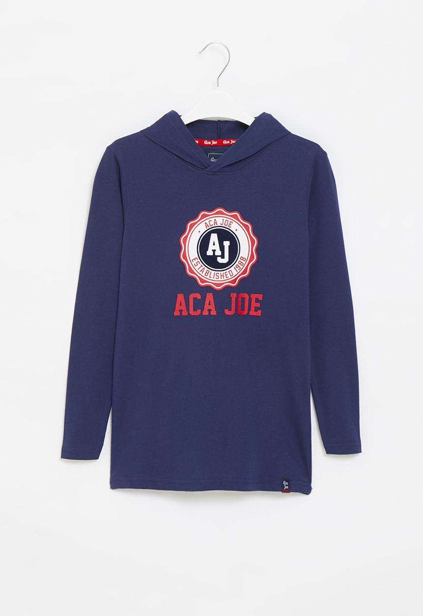 Aca Joe - Big-boys combed jersey sweater - navy