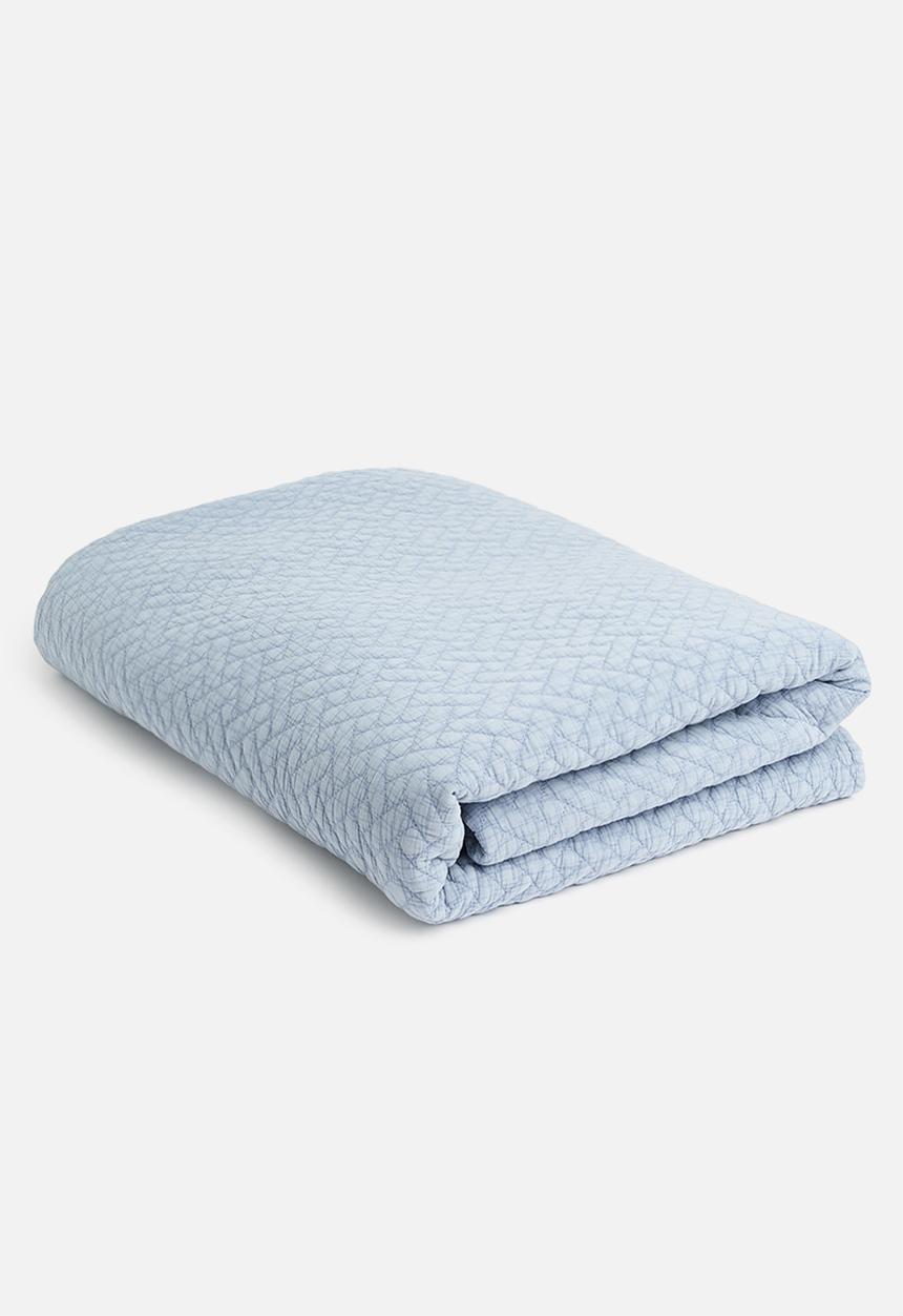 Sixth Floor - Harper cotton quilt - dusty blue