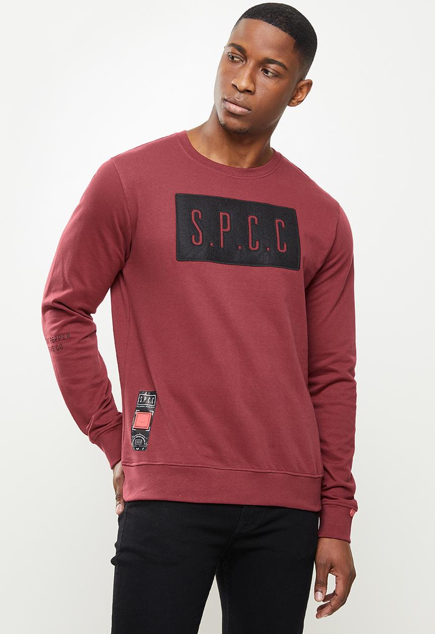S.P.C.C - Hector crew neck sweat - bloodstone