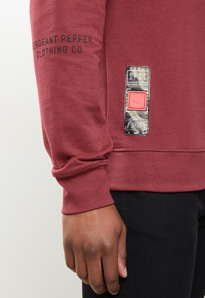 S.P.C.C - Hector crew neck sweat - bloodstone