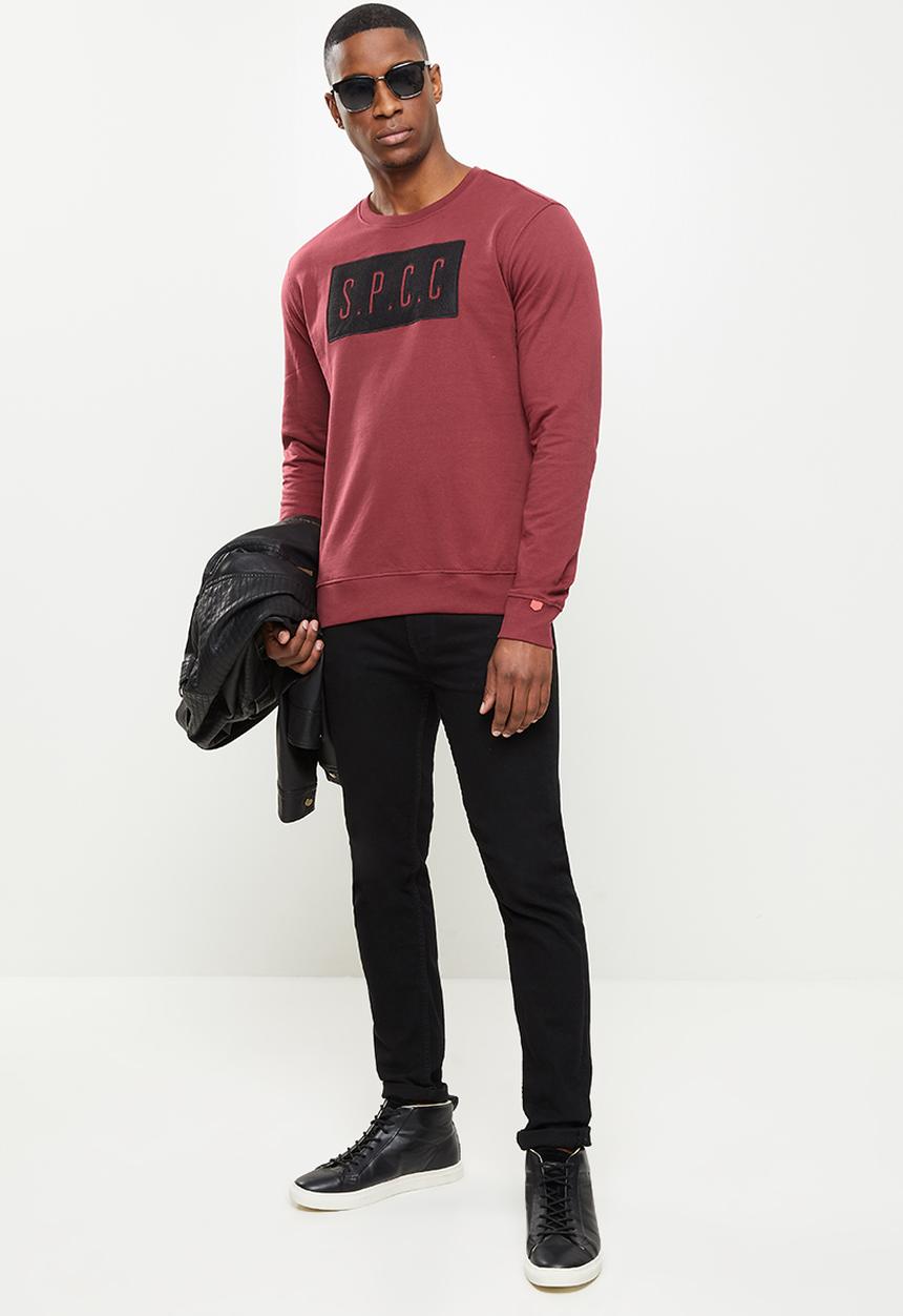 S.P.C.C - Hector crew neck sweat - bloodstone