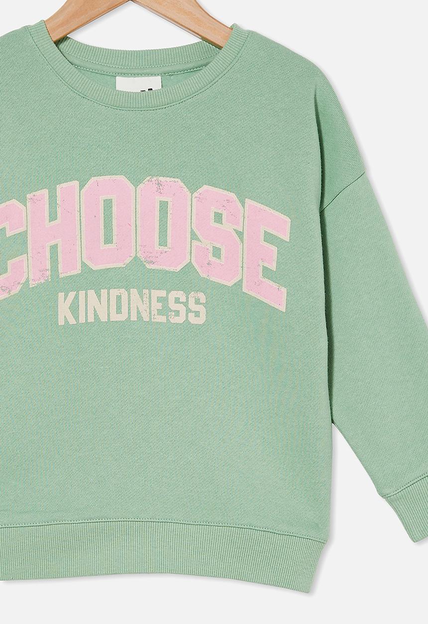 Cotton On - Sage crew - smashed avo / choose kindness