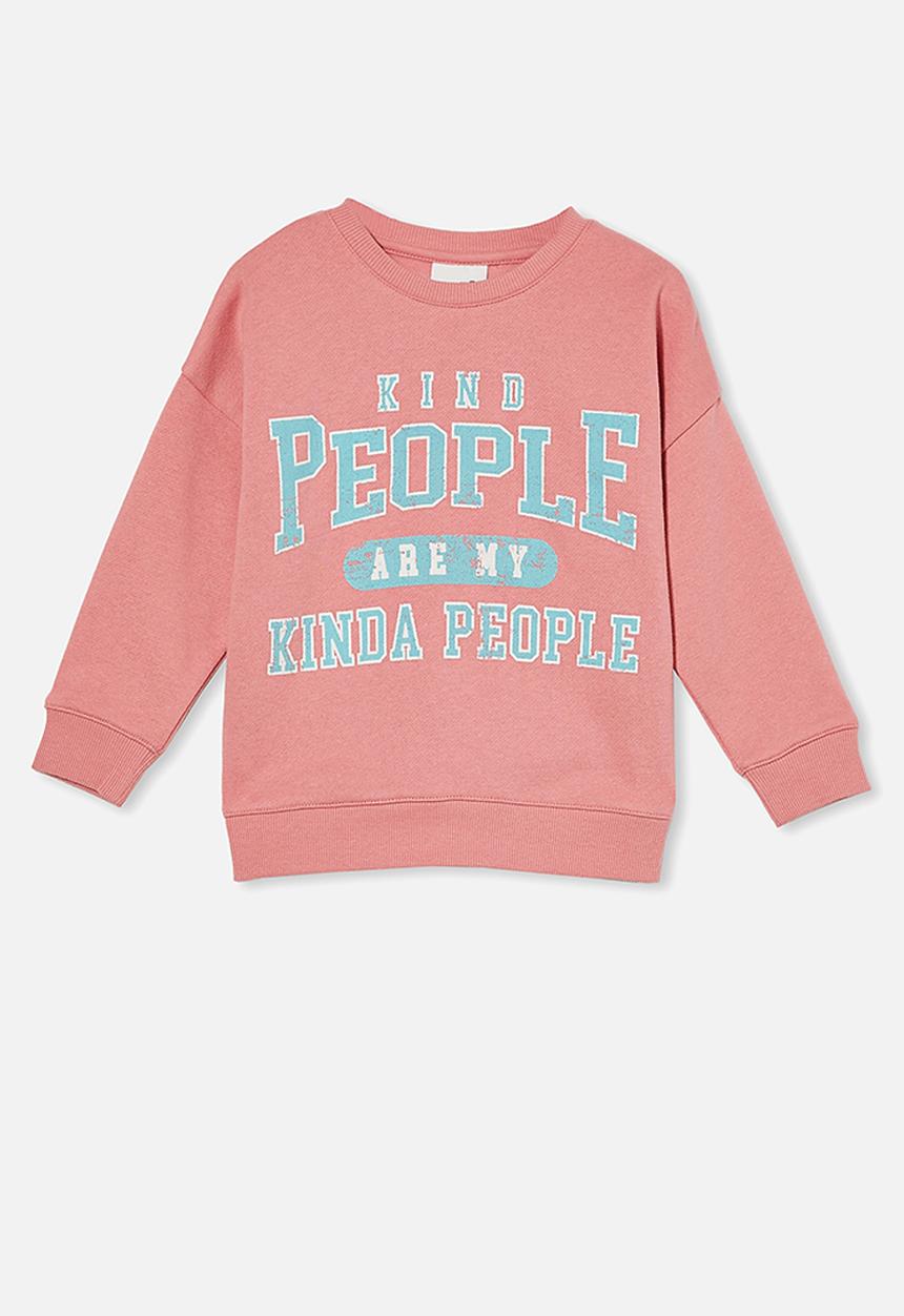 Cotton On - Sage crew - musk rose/ kind people