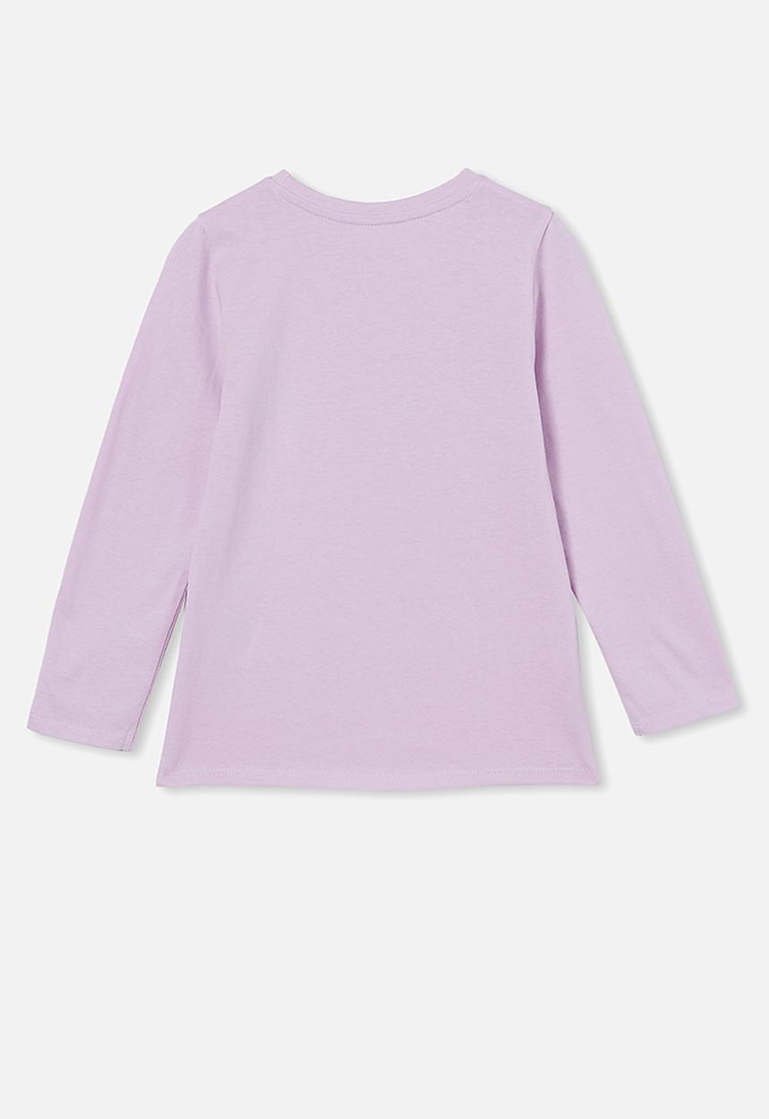 Cotton On - Penelope long sleeve tee - pale violet / unicorn floral