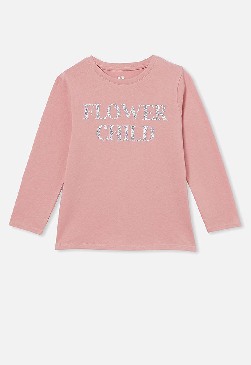 Cotton On - Penelope long sleeve tee - musk rose / flower child